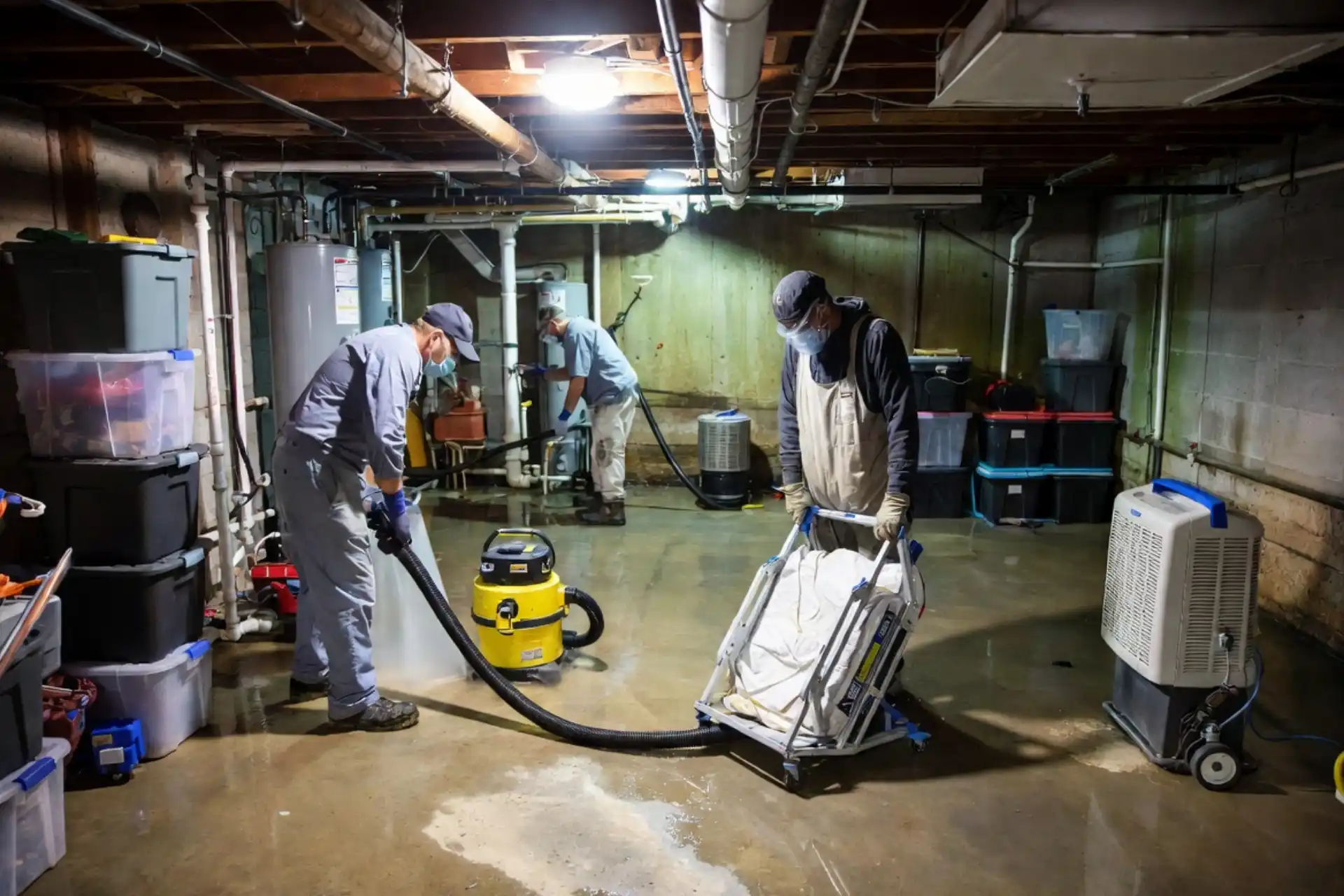 Basement Water Cleanup